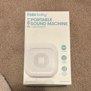 White Portable Sound Machine + Nightlight